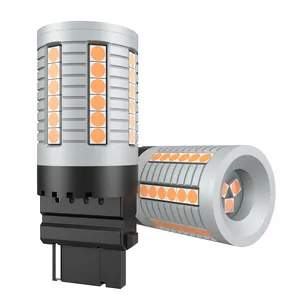 Yüksek parlaklık ampul Led Canbus P21w Ba15s 1156 1157 7440 7443 T15 W5W T10 T20 araba dönüş sinyalleri işıklar