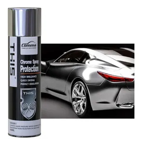 Car Paint Manufacturer Wholesale Special Formula Lacquer Aerosol Acrylic Varnish Silver Metallic Spray Liquid Chrome Paint