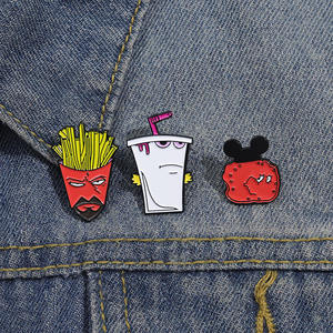 Cola Pommes Frites Brot Food Series Brosche Verspielte Stil Metall Abzeichen Kleidung Dekor Custom Casting Souvenir Seiden schal Schnalle - Product Image 1