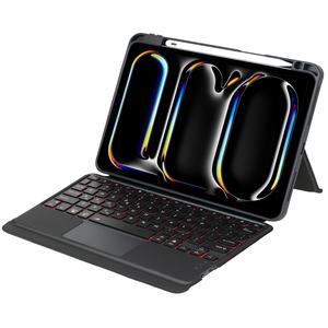Funda con Teclado Magnético BT con Teclado de Oficina Portátil RGB Táctil, Diseño con Ranura para Lápiz, Compatible con iPad Pro 11 2024 - Product Image 5
