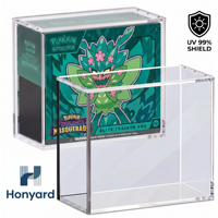 Boîte de présentation en acrylique personnalisée avec protection UV pour cartes de jeu, légère et pratique