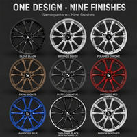 Jantes forgées rouges à 10 rayons, 3 pièces, à déport profond, 18, 19, 20 pouces, 5x114.3, 6061-T6 pour Subaru, jantes personnalisées, direct usine, alliage sport