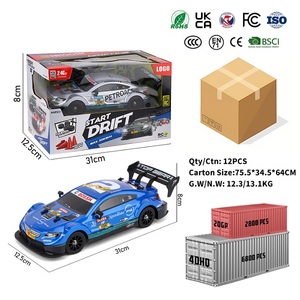 Voiture de course télécommandée avec pneus de drift, vitesse rapide 30 km/h, boîte de vitesses supérieure, voiture miniature en métal moulé sous pression, échelle 1/16, voiture de drift RC - Product Image 5