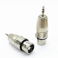 Prise audio 1/8 "3.5mm stéréo \ prise mono vers adaptateur mâle XLR pour câble de microphone de scène prise XLR