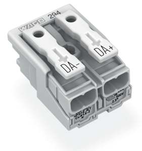 294-5032 Copper Contact Transparent Housing and Cover 2-<b>Wire</b> Max Conductor 4 mm² Ambient Operating Temperature - Product Image 1