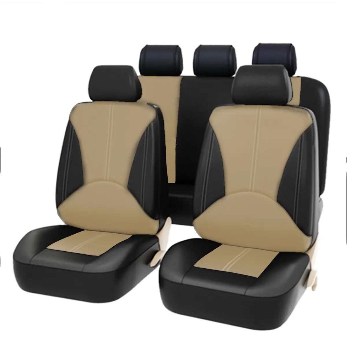 Rownfur Hoge Kwaliteit 3D Vier Seizoen Mode Universele Pu Leer Voor Autostoel Cover Voor Autostoel Beschermen Voor audi