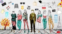 Papier peint personnalisé pour boutique de mode, Murale murale 3D en forme de brique pour magasin de vêtements féminins, Décoration murale pour boutique de vêtements