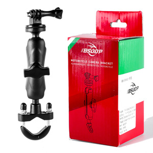 Supporto in alluminio Gopro <span class=keywords><strong>Moto</strong></span> Sfera accessori <span class=keywords><strong>Moto</strong></span> da 1/4 pollici supporto per fotocamera sportiva a rotazione 360 per sedile a specchio - Product Image 5