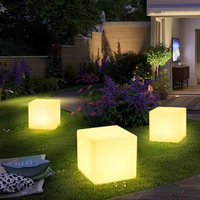 Cubo Luminoso a LED Solare Quadrato 40cm Multicolore, Luce Sensoriale per Attrezzature Educative e Ambienti Sensoriali
