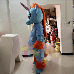 Costume de mascotte de licorne adulte personnalisable de haute qualité Costume de performance de <span class=keywords><strong>patrouille</strong></span> en <span class=keywords><strong>peluche</strong></span> et EVA unisexe pour Noël et Halloween - Product Image 6