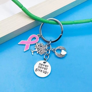 1 antiche ali d'argento amore albero della <span class=keywords><strong>vita</strong></span> non rinunciare mai lettera portachiavi marchio ciondolo ornamento zaino - Product Image 4