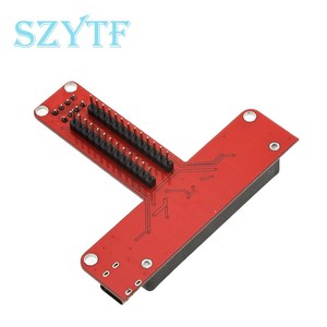 Rot/Blau T-Typ GPIO-Erweiterungs karte für die <span class=keywords><strong>Microbit</strong></span>-Entwicklung Micro-Bit-<span class=keywords><strong>Breadboard</strong></span>-Adapter platine mit Python-Kit - Product Image 4