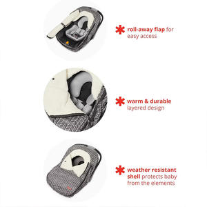 Housse de siège auto confortable en polaire, auvent pour siège auto pour bébé, housse de siège auto confortable pour bébé, housse de siège auto chaude pour bébé pour l'hiver - Product Image 5