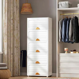 Organisateur blanc à 5 couches <span class=keywords><strong>avec</strong></span> tiroirs Meubles de chambre <span class=keywords><strong>en</strong></span> <span class=keywords><strong>plastique</strong></span> Idéal pour contenir de petites fournitures à usage général - Product Image 1