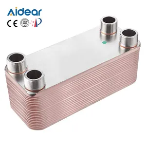 Aidear 304 Stainless Steel Homebrew Cooling Machine B3 022 Beer Wort Chiller 40 Plates Heat Exchanger for Beer Brew