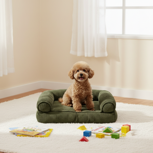 Lit pour <span class=keywords><strong>chien</strong></span> lavable en mousse à mémoire de forme, canapé-lit, lit pour animaux de compagnie en fausse fourrure chaude pour l'hiver, <span class=keywords><strong>tapis</strong></span> <span class=keywords><strong>anti</strong></span>-anxiété pour chats et chiens - Product Image 4