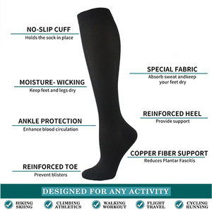 Calcetines de Compresión para Várices al por Mayor, Ideales para Golf, Rugby, Correr, Senderismo, Deportes, Antifatiga, Conducir, Viajar, Vuelos, para Mujeres y Hombres - Product Image 4