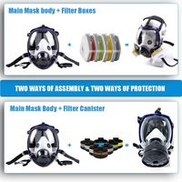 Respirateur en forme de boule CF02, certifié CE, directement de l'usine, protège contre les gaz organiques, inorganiques, acides, vapeurs, ammoniac, benzène, chlore