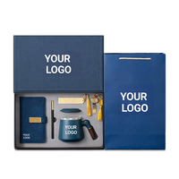 Coffret Cadeau d'Entreprise de Luxe avec Tasse en Céramique, Bloc-Notes et Stylo, Coffret Cadeau d'Affaires Premium pour Dirigeants, Employés et Clients