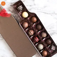 Baklava – boîtes en papier d'emballage de dattes au chocolat avec logo, emballage de noix cadeau alimentaire avec écrous de ruban