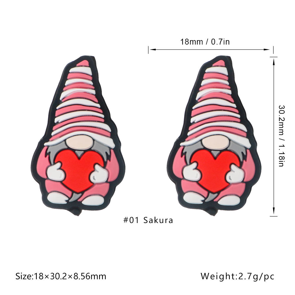 SA436ลูกปัดโฟกัสรูปคนแคระวาเลนไทน์