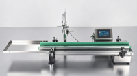 Ligne de remplissage intelligente à écran tactile avec petite rampe de convoyage, machine de dosage quantitatif de liquides et fonction anti-goutte