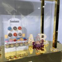 Chariot à bonbons élégant et moderne en acrylique et PVC pour les mariages, les anniversaires, les fêtes, fournitures décoratives en métal, logo personnalisé, emballage professionnel