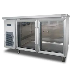 Banc de travail Blu-ray personnalisé équipement de réfrigération commerciale réfrigérateur à Double porte/refroidisseur d'établi/réfrigérateur sous barre