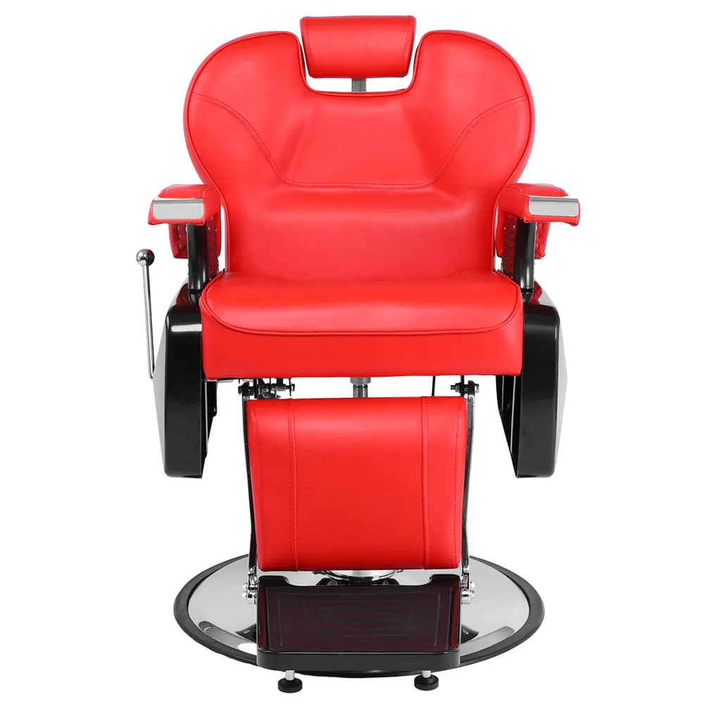 Professional Salon Barber Chair Classic Red Barber Chair