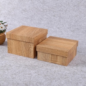 Tùy chỉnh kết cấu gỗ tông sô cô la kẹo bao bì hộp với lá vàng & dập nổi chia cho hiển thị - Product Image 2