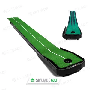 골프 트레이너 SKYJADE GT01 골프 퍼팅 그린 3m 자동 볼 리턴 미니 코스 훈련 장비 골프 퍼팅