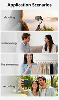 Mini microphone sans fil pour créateurs de contenu, micro-cravate 2,4 G Plug-and-Play avec boîtier de charge pour enregistrement vidéo et interviews