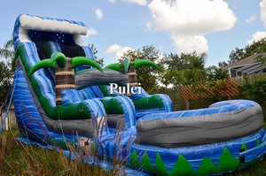 Tobogán acuático inflable para niños, palmera Tropical para fiesta al aire libre, <span class=keywords><strong>playa</strong></span>, patio trasero, <span class=keywords><strong>piscina</strong></span> de agua húmeda - Product Image 2