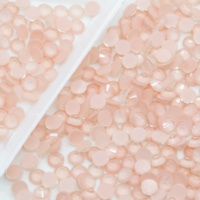 Rhinestone Kaca Neon Mocha Berkualitas Grosir, Flatback Neon Non Hotfix untuk Dekorasi Kuku