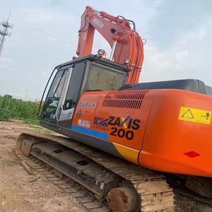 Excavatrice d'occasion de haute qualité Hitachi ZX200 20 tonnes disponible, excavatrice bien entretenue pour travaux de construction lourds avec certification CE - Product Image 3