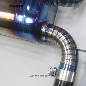 Échappement arrière Valvetronic en alliage de titane pour BMW G80 M3 G82 M4 3.0T S55B30, couleur bleu flamboyant, produit phare - Product Image 6