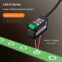LORDDOM Capteur de télémétrie laser infrarouge haute précision 485 avec suppression de l'arrière-plan, affichage LCD et sortie analogique 4-20mA