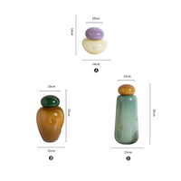 Verrerie d'apparence de champignon Vase de table en verre moderne personnalisé de luxe Design Style roman Décoration de la maison Ensemble de verrerie