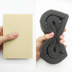 Éponge de nettoyage en mousse poreuse et élastique, découpée avec précision en usine, forme personnalisée, bloc de mousse pour le nettoyage des surfaces. - Product Image 2