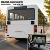 Hokevision - Miroir rétroviseur numérique portable avec écran LCD TFT couleur 9 pouces pour voiture, camion, bus
