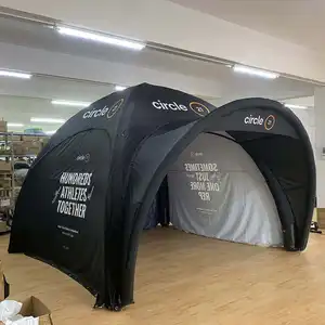 עיצוב מיוחד אוהל אירועים מתנפח ענק אטום אוויר שלב חופה כיפת מרקיזה לאירועי תערוכות אוהל מתנפח