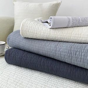 Pure Cotton Nordic Sofa Cushion <b>Cover</b> Solid Color Non Slip Universal Pad Type Seat <b>Protector</b> For Living Room Furniture - Product Image 3