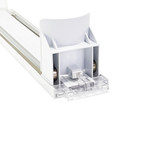 Organisateur de boissons pour réfrigérateur et étagère de supermarché, système de rangement de boissons à double ressort amélioré avec poussoir automatique