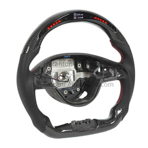 Volant LED en fibre de carbone <span class=keywords><strong>prix</strong></span> usine pour Mercedes Benz W204 W205 W211 C63 <span class=keywords><strong>AMG</strong></span> W222 GLE <span class=keywords><strong>CLA</strong></span> volant de voiture - Product Image 3