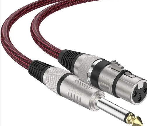 Audio Cable XLR Female to 6.35mm Jack Plug Male Connector with Golden Plated for Instrument Guitar Microphone Bass 1m 2m 3m 5m