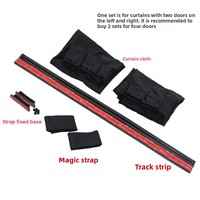 Rideaux de voiture en fibre de polyester style minimaliste à rail, protection solaire et isolation thermique, 70*39cm, vente en gros, Ningbo