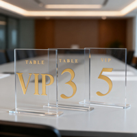 Numéros de table en miroir doré, décoration de mariage, numéros de table de mariage, signalisation en lettres 3D découpées au laser argentées et blanches