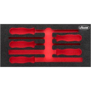 VIGOR - V5072-L Insert en mousse souple pour V5072 (vide)-EAN 4047728050715 ROLLING WORKSHOPS VIDE PLATEAUX - Product Image 1