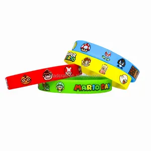 Juego personalizado de dibujos animados pulsera de silicona pulsera de goma