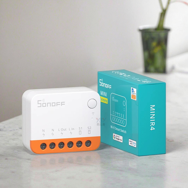 Sonoff MINIR4 Dual Control Intelligent WiFi Switch Bidirectional Control Timer Remote control of smart home voice control